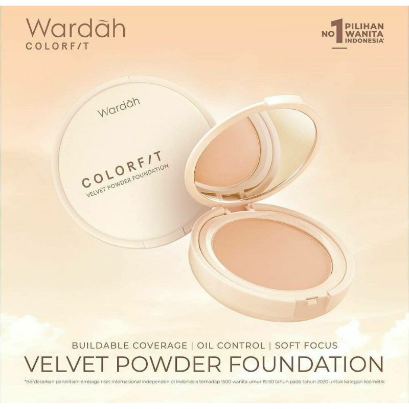 Wardah Colorfit Velvet Powder Foundation | Wardah Foundation