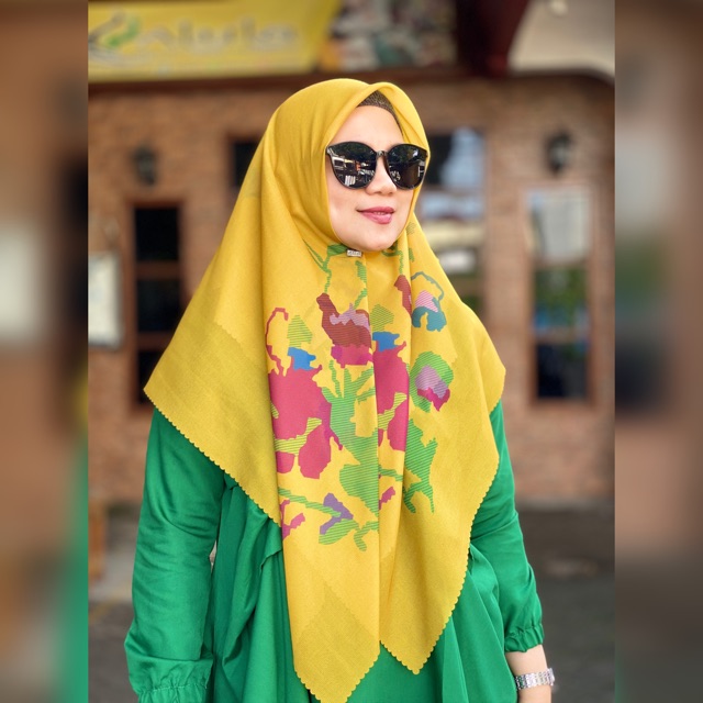 Jilbab Etnik Lagosi in Yellow