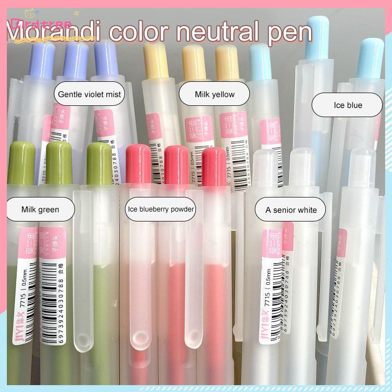 

[Readystock❤️COD]Pena Air Tipe Dorong Buram Transparan 0.5mm Pena Karbon Peluru Pena Gel Mahasiswa Kreatif- BS