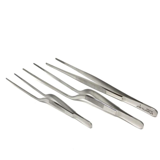 Aksara Tweezer Silver 1 Set / Aksara Tools / Chef Tweezer / Pinset