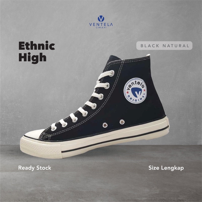 Ventela Ethnic High Black Natural