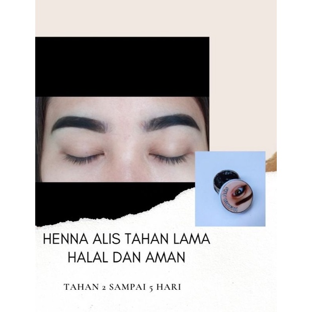 Hena Alis Tahan Lama Sulam Alis Halal Premium