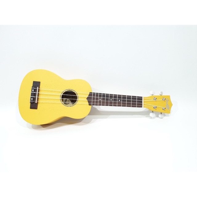 Ukulele Soprano Merk Cowboy Original Seri UK-21 SYW Kuning Yellow Bonus Tas Senar Pick 21 Inc