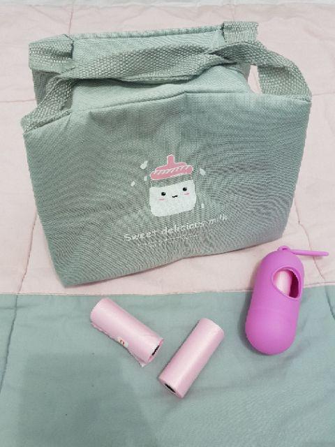 Mm-115 Lunch Bag Cooler Bag Motif Lucu/tas Tahan Panas Dan Tahan Dingin/tas Bekal Makan Siang