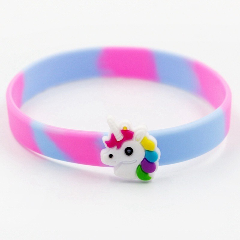 Gelang Model Unicorn Bahan Silikon untuk Pesta / Hadiah