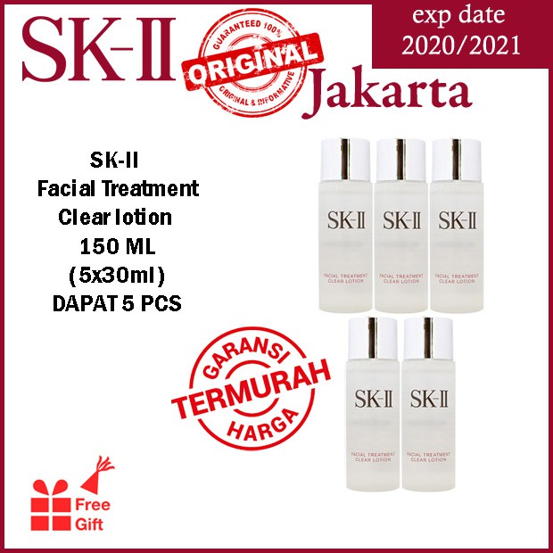 SKII/ SJKII/ SK2 FT clear lotion 150 ml (5x30 ml) tonner pembersih