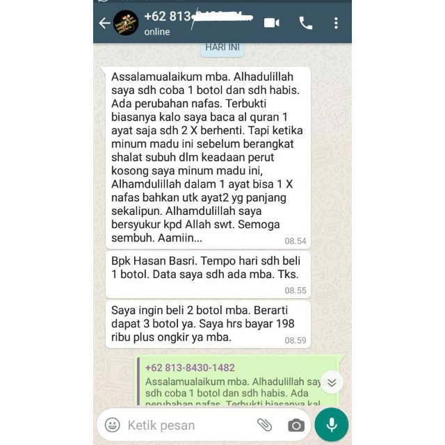 LICASMA Madu Untuk asma batuk dahak tenggorokan Ispa 100% Original Herbal Halal Mui Beli 2 Gratis 1