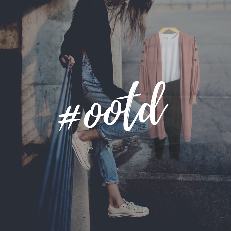 Stelan Ootd kaos outer kulot simple Murah Free Pashmina