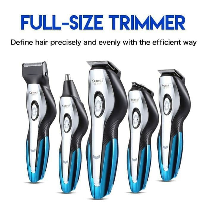 Alat cukur rambut kemei km-5031 hair trimmer and grooming kit clipper charger