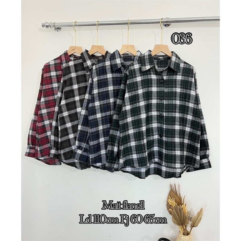 JOVITA PGMTA || KEMEJA KOTAK FLANEL IMPORT GROSIRAN 4pcs