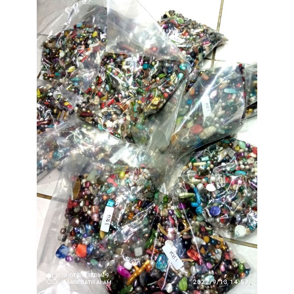 Manik Manik Mutiara Campur Kerang Berat 500gram