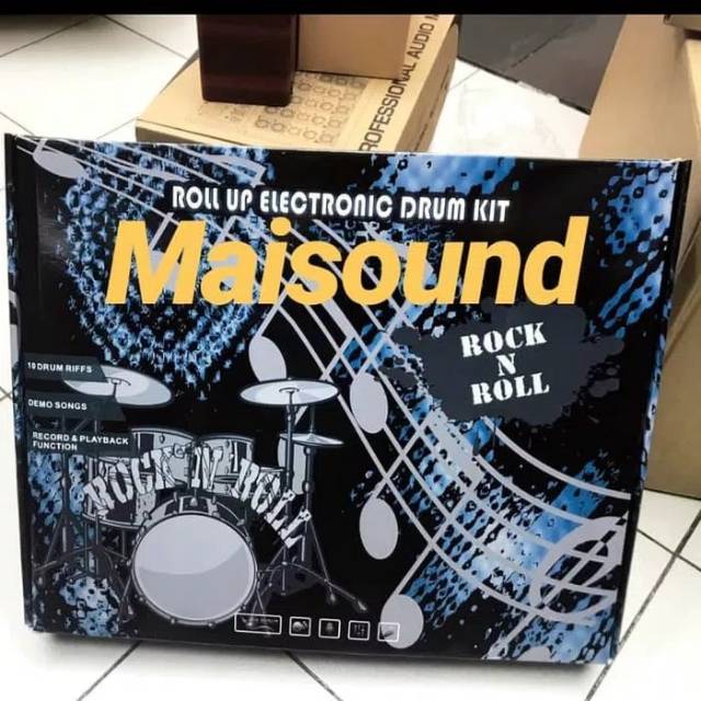MAINAN ROLL UP ELECTRONIC DRUM KIT ROCK N ROLL ELEKTRONIK