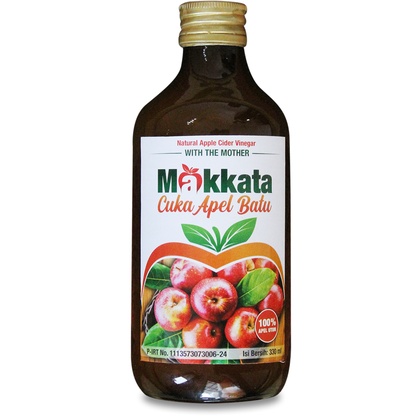 

CUKA APEL BATU ASLI MAKKATA Organik - Organic Apple Vinegar Original Manfaat Cuka Apel