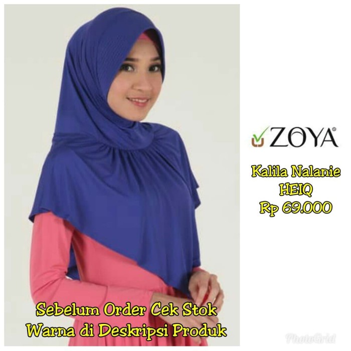 Bergo Hijab Instan KALILA NALANIE HEIQ ZOYA Original - Putih