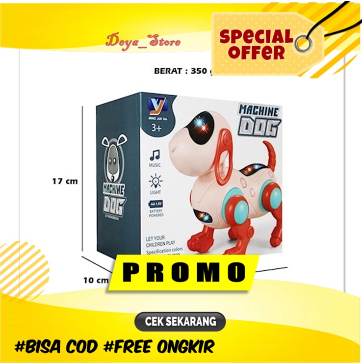 Robot Besar Mainan Anak Mainan Robot Anjing Machine Dog Mainan Anak Anjing BIsa Jalan Polisi Murah S