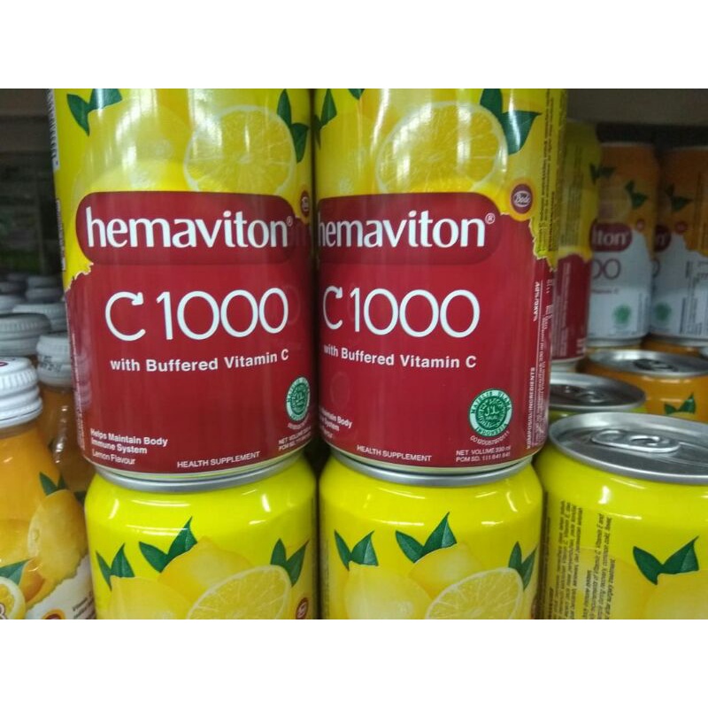 

Hemaviton C 1000 Kaleng Rasa Lemon 330 ml