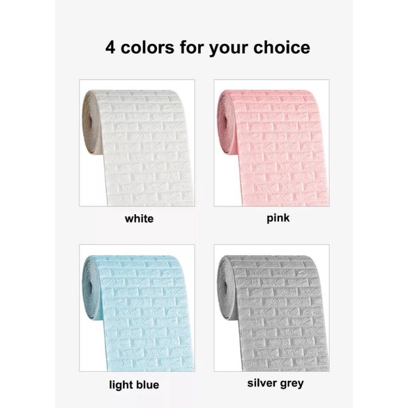 Wallpaper Dinding Wallpaper 3D Roll  Wallpaper Dinding Kamar Tidur batu bata