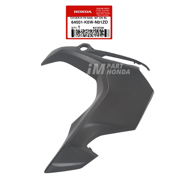 64501-K0W-N01ZD Cover R FR Side Sayap Kanan ADV 150 Hitam Dof