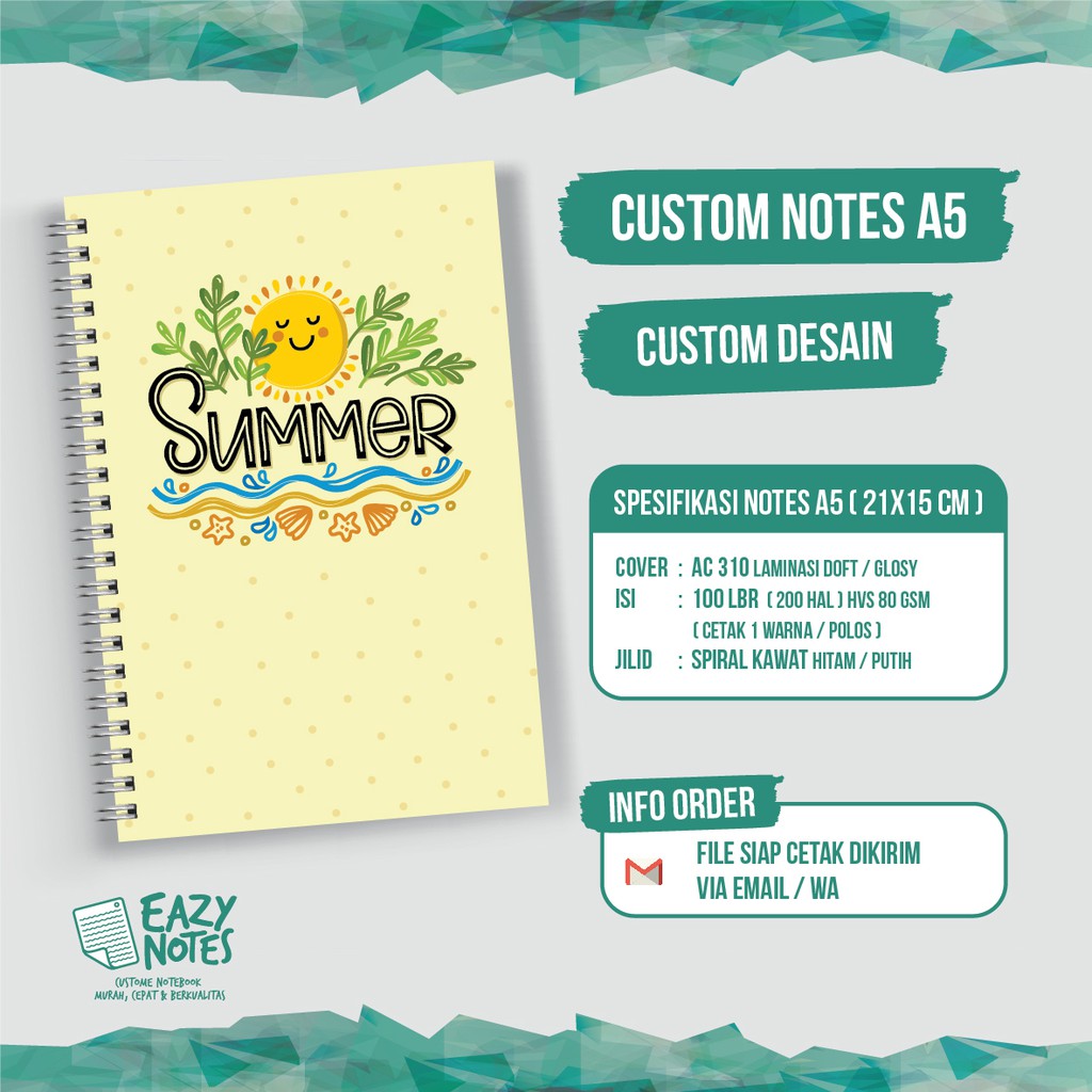 

NOTEBOOK SOFTCOVER CUSTOM A5 ISI 100