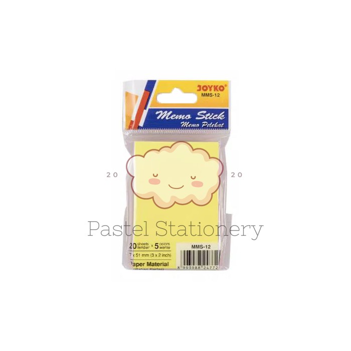 

Memo Sticky Notes Joyko 5 Warna MMS-12