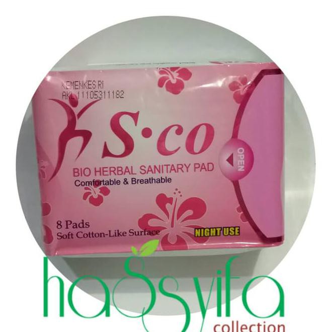 Pembalut Herbal Sco Merah Night Use Kode 620