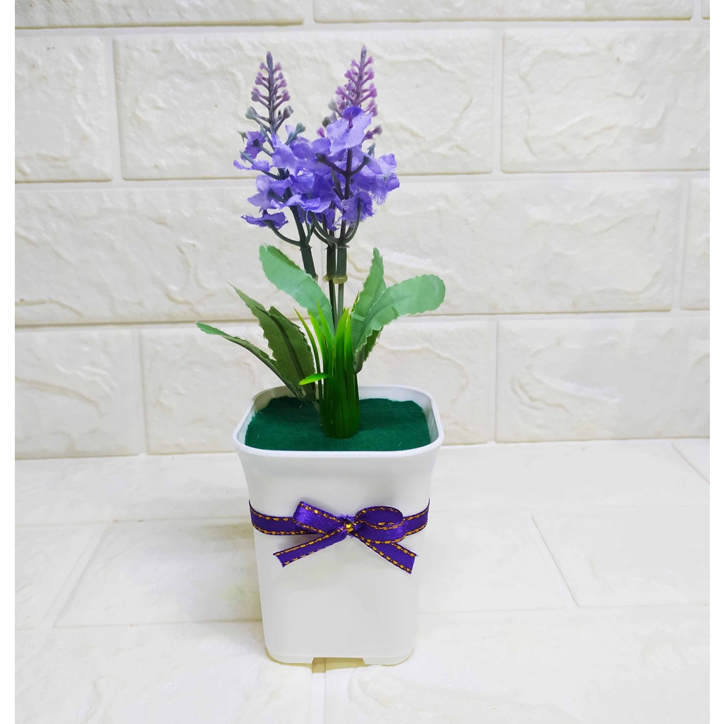 Pajangan Lavender Mini Dekorasi Tanaman Hias Artificial