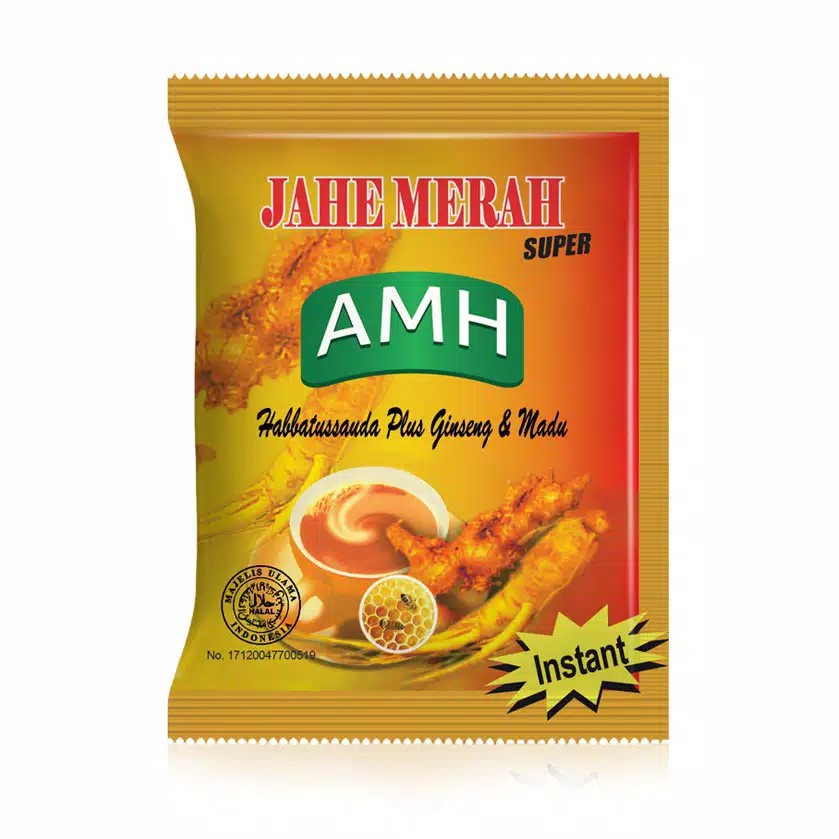 

Minuman Herbal Jahe Merah Super AMH Plus Habbatussauda 100% Original