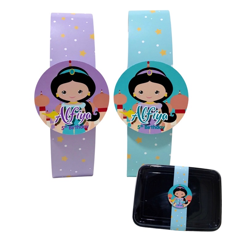 Label Handuk, Label Bento Souvenir Ultah