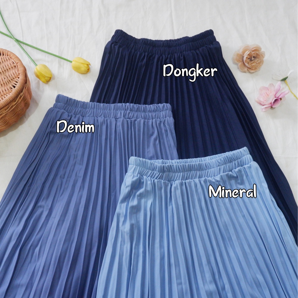 PLEATED SKIRT / ROK PLISKET MURAH BY ARUNA OUTFIT