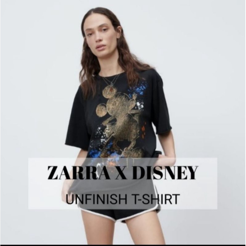 baju zara Disney kaos wanita pria lengan pendek