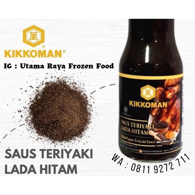 

KIKKOMAN SAUS TERIYAKI LADA HITAM 300 Gr