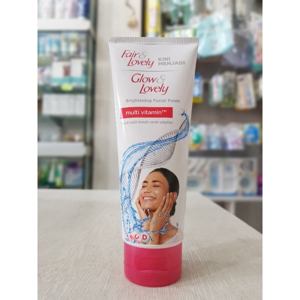 Glow &amp; Lovely Multivitamin Facial Foam Pencerah Wajah 100 g / Sabun Pencuci Muka