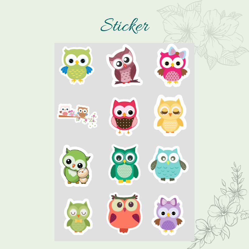 Sticker | Sticker Murah | Owl Sticker