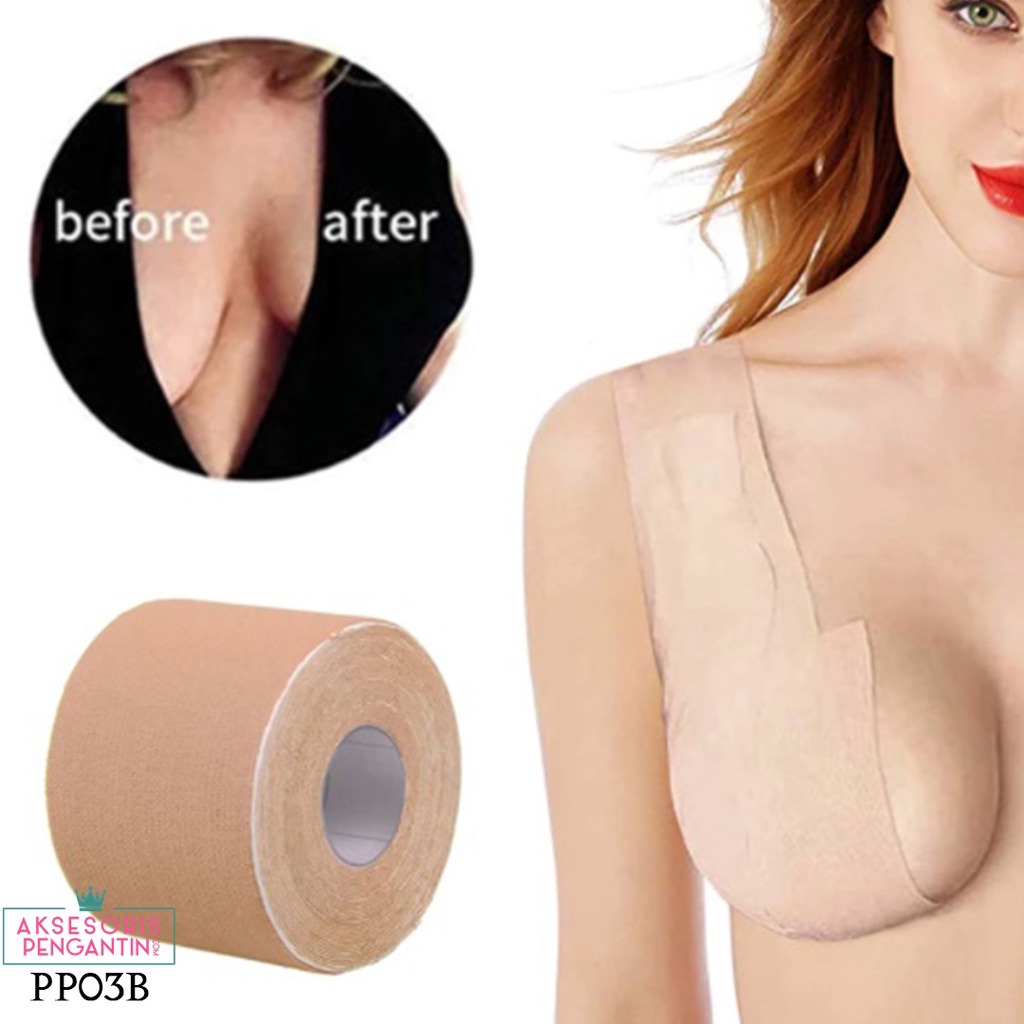 [BISA COD] ASESORIS WANITA NIPPLE COVER BRA TAPE 5M PENUTUP PUTING PP03