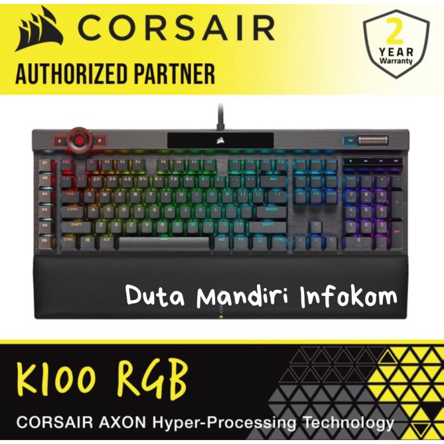 Corsair K100 RGB Optical - Mechanical Gaming Keyboard OPX Switch