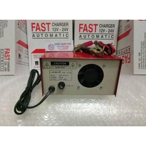 fast charger accu aki 12v 24v otomatis
