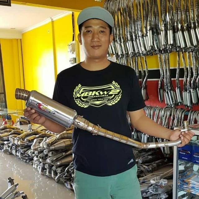 Knalpot Creampie Jupiter Z Type Trioval Stainless MP Roadrace