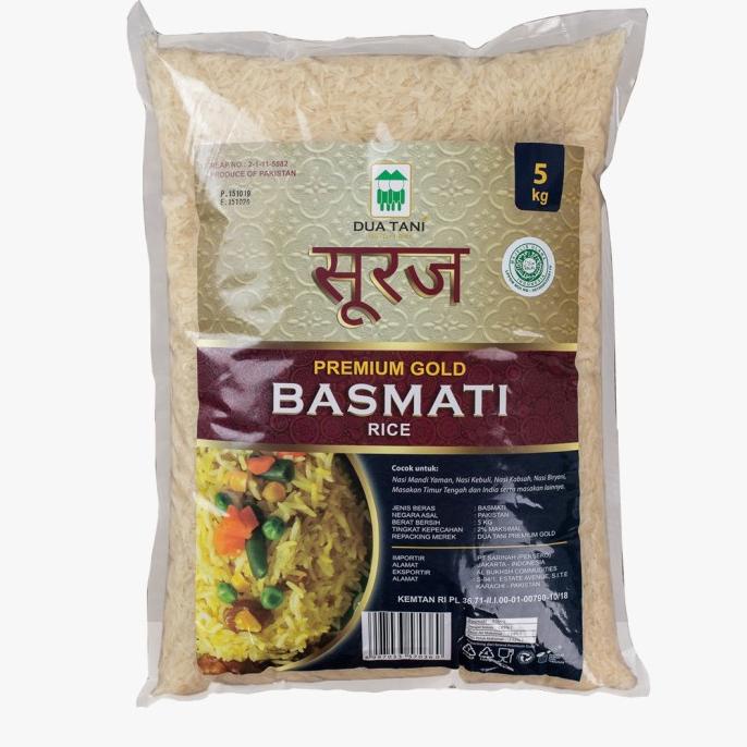 

Beras Basmati Dua Tani 5Kg-Halal Cocok Untuk Nasi Kebuli