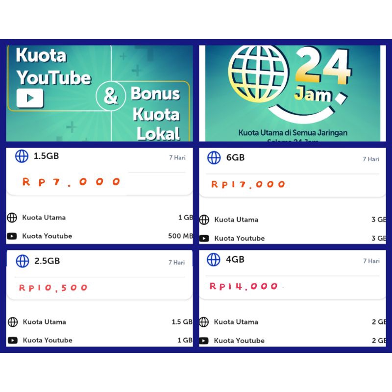 Kuota XL Mingguan Termurah Diskon 15%
