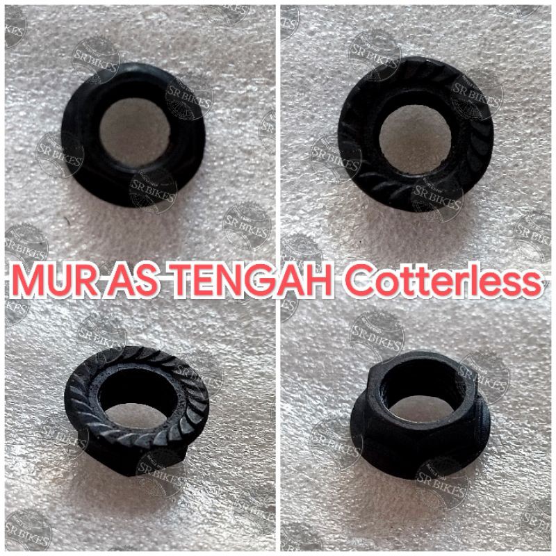 Mur Sekrup Nut BB As Tengah Cotterless Axle Sepeda