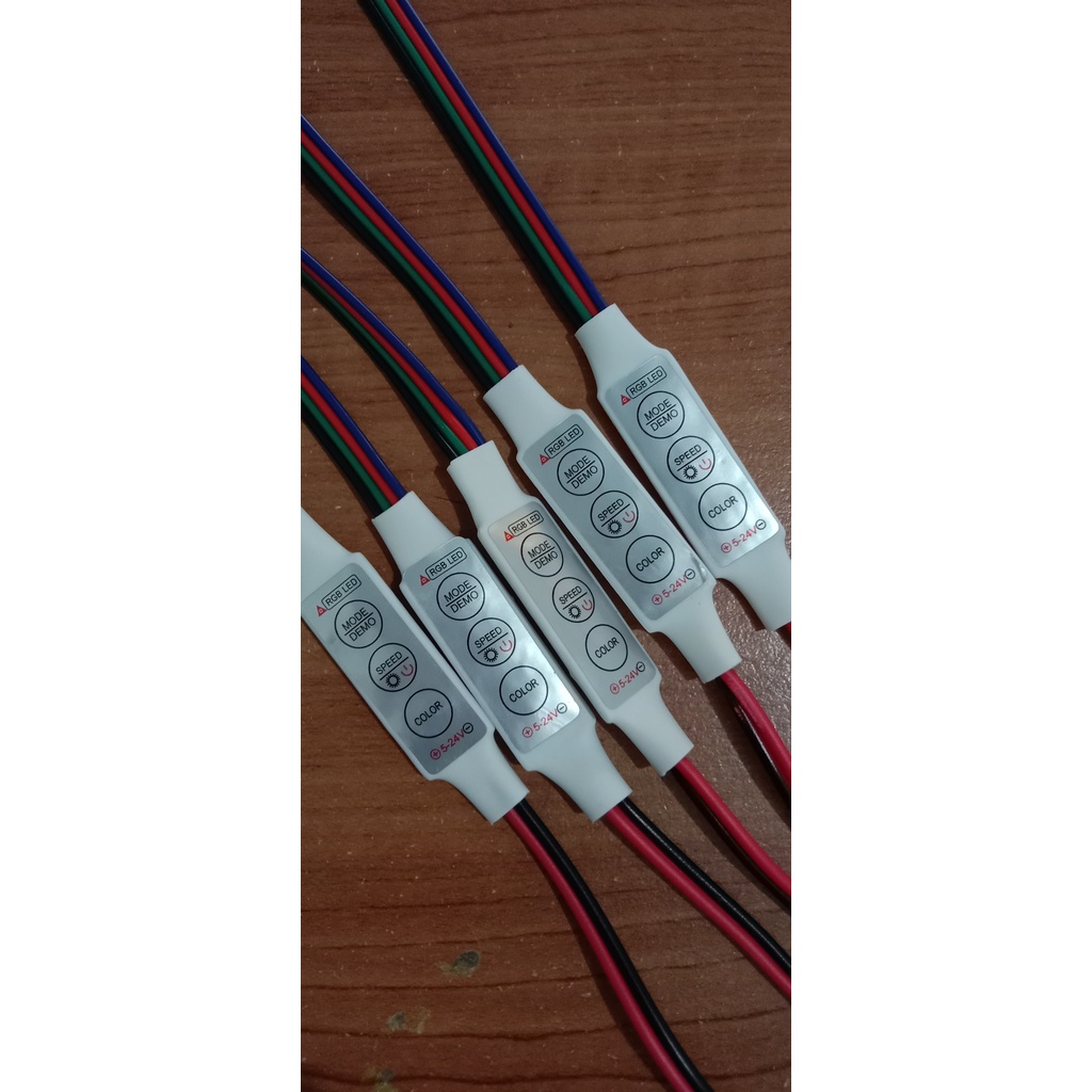 MODUL RGB CONTROLLER 4 KABEL 12-24V KABEL LANGSUNG