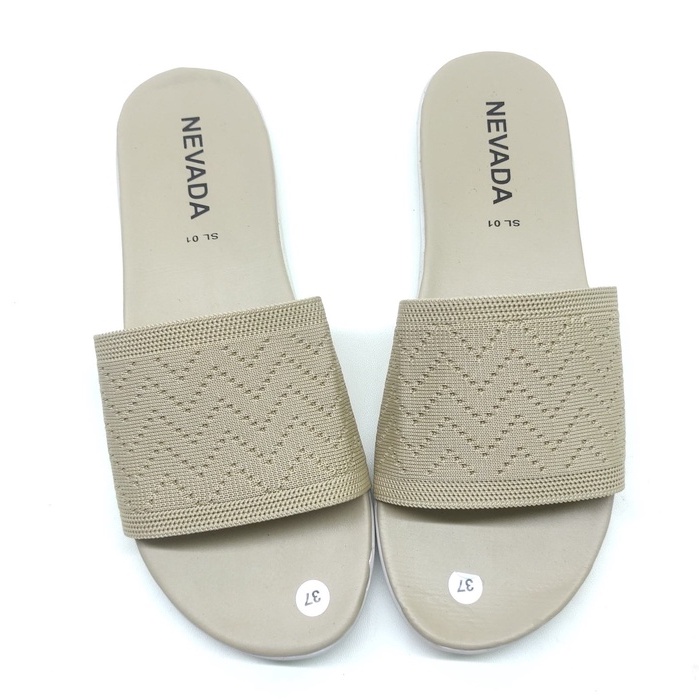 Sandal Slide Selop Rajut Import Termurah - Sandal Wanita Nevada slip on -176