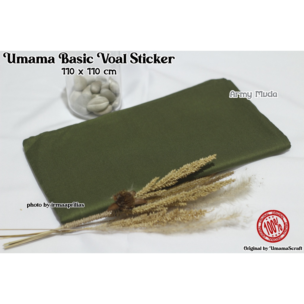 Hijab Basic Voal Umama Jilbab Segi Empat Polos Umama Kerudung Polos Segi Empat Part 2-ARMY MUDA