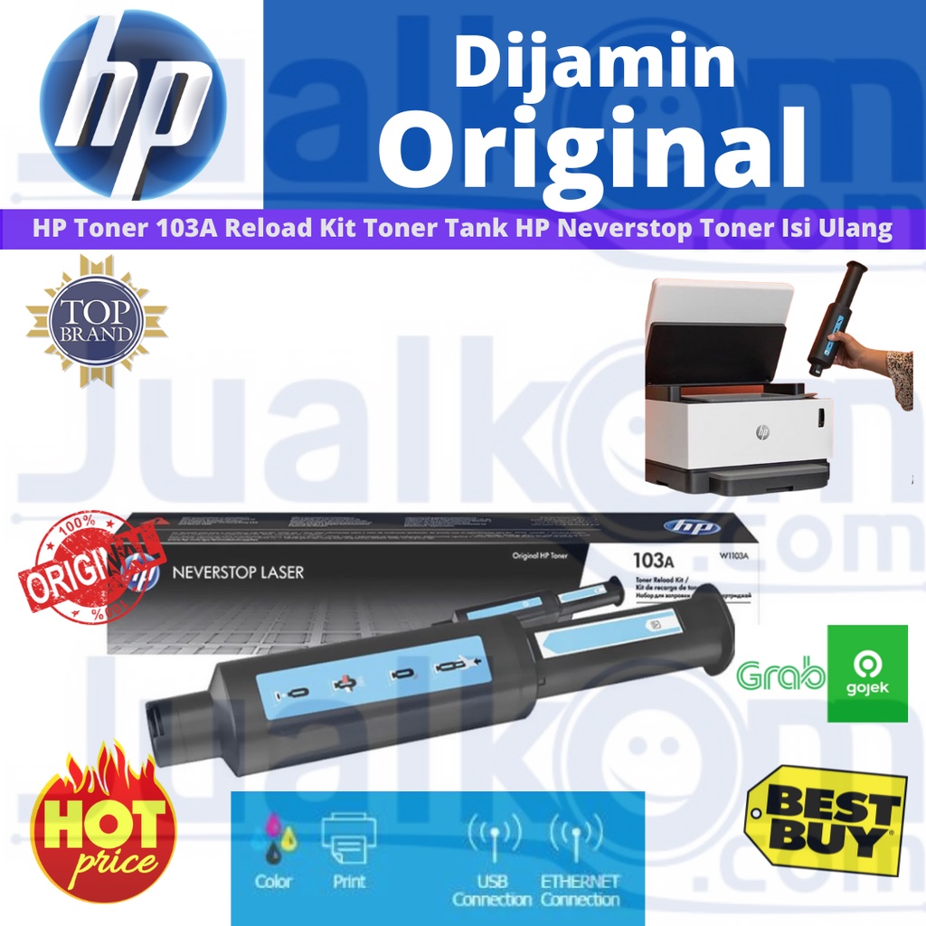 HP Toner 103A Reload Kit Toner Tank HP Neverstop (Isi Ulang Toner)