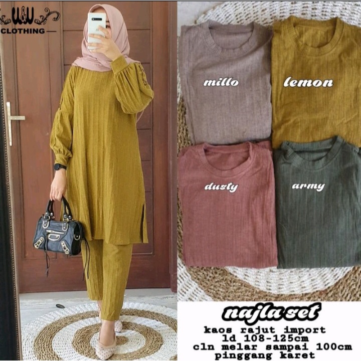 Setelan Wanita Bisa COD Najla Set by Fashion Solo-3