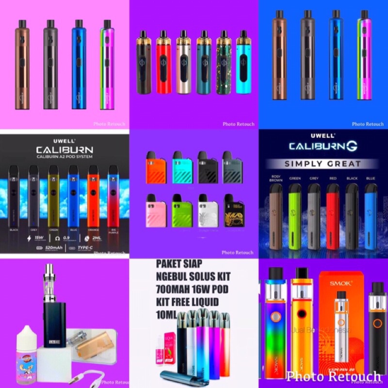 RELAXING AK2 SMOK COLECTION UWELL MINI PODS ELEGO ORIGINAL TERLARIS-4