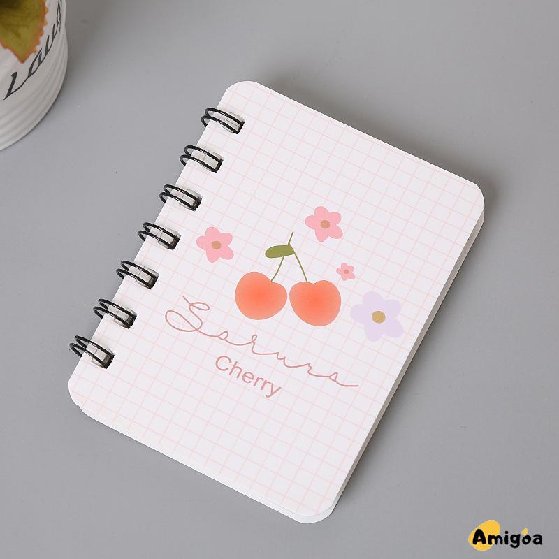 A7 Rollover Coil Buku Mahasiswa Saku Buku Kecil Mini Notebook Diary Portable Office Notepad - AG2