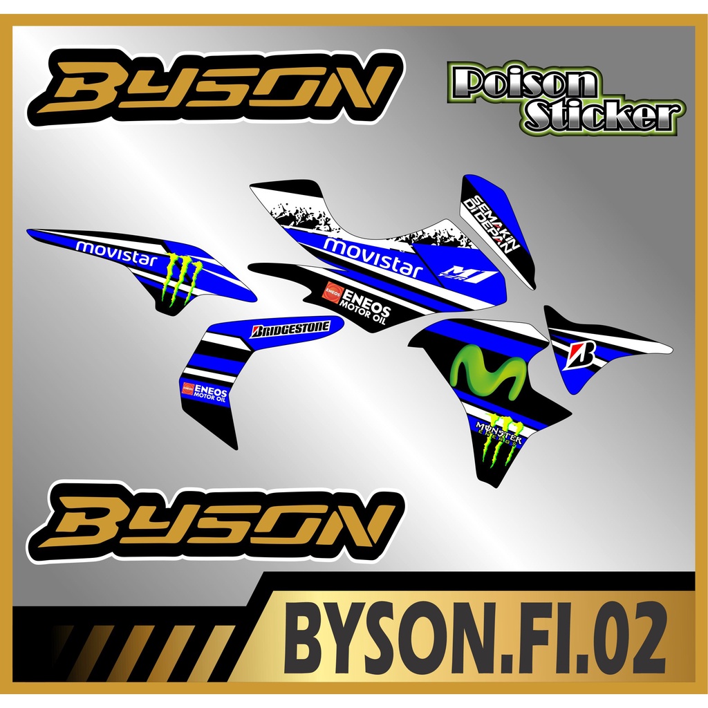 STRIPING STICKER BYSON FI STIKER BYSON FI NEW STICKER LIS LIST BYSON FI CODE 02