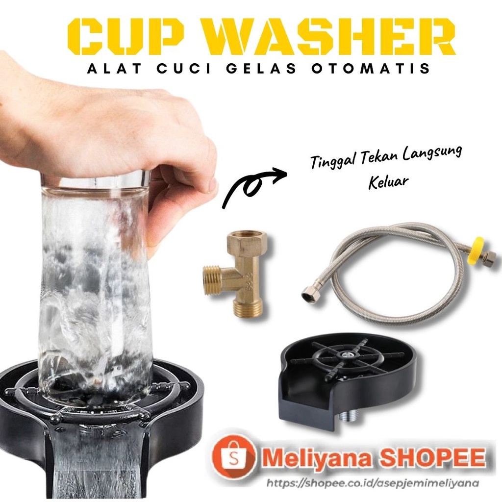 Alat Pembersih Gelas Otomatis Cup Washer Spray Jug Rinser ORIGINAL