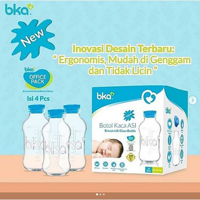 BKA Botol Kaca ASI 1 Box isi 4 dan 1 Box isi 8 FREE BUBBLE WARP!!!